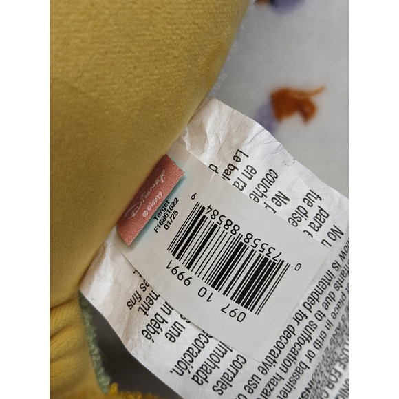 Disney Pillowfort Chip Decorative Pillow Beauty and the Beast Teacup Yellow New - Picture 6 of 6